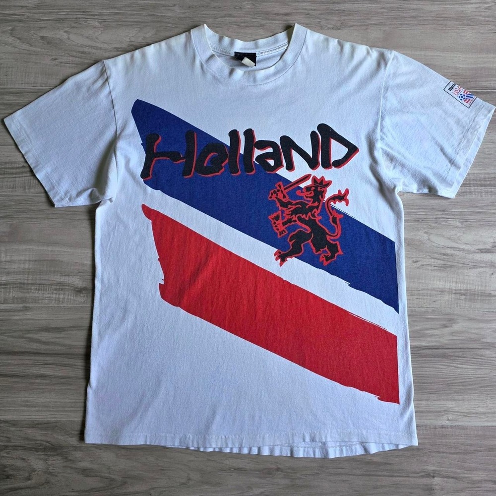 Vintage 1994 USA Soccer World Cup Holland Netherlands Tee Shirt